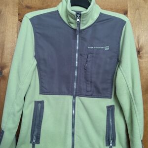 Free Country Women's Green and Gray Jacket